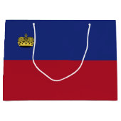 Liechtensteinse vlag groot cadeauzakje (Voorkant)