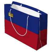 Liechtensteinse vlag groot cadeauzakje (Achterkant Gekanteld)