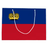 Liechtensteinse vlag groot cadeauzakje (Achterkant)