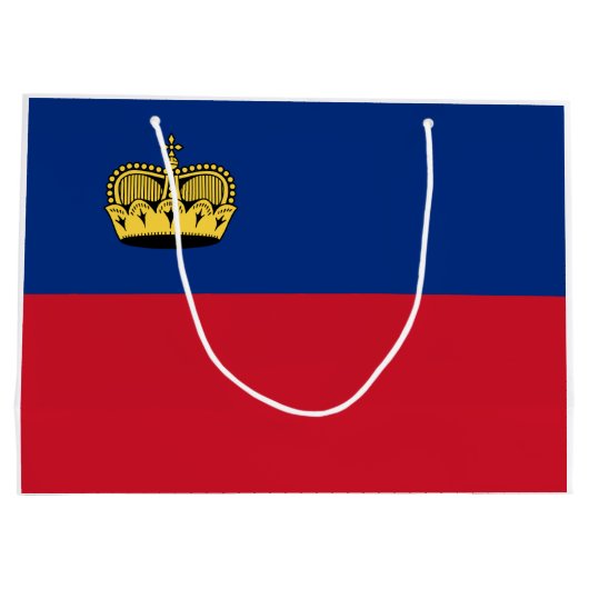 Liechtensteinse vlag groot cadeauzakje (Achterkant)