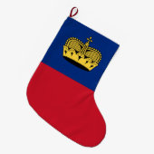 Liechtensteinse vlag grote kerstsok (Voorkant (Hangend))