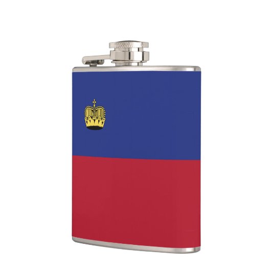 Liechtensteinse vlag heupfles (Links)