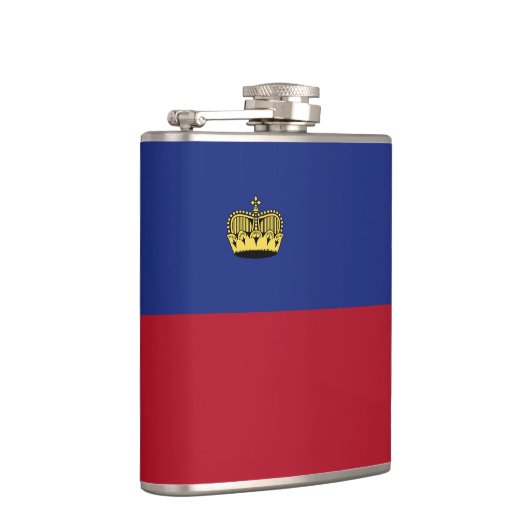 Liechtensteinse vlag heupfles (Rechts)