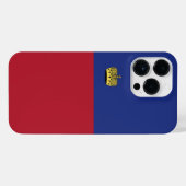 Liechtensteinse vlag iPhone hoesje (Achterkant horizontaal)