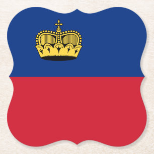 Liechtensteinse vlag kartonnen onderzetters