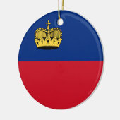 Liechtensteinse vlag keramisch ornament (Links)