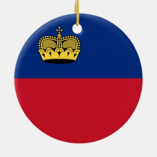 Liechtensteinse vlag keramisch ornament (Achterkant)