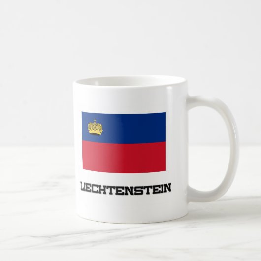 Liechtensteinse vlag koffiemok (Rechts)