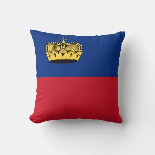 Liechtensteinse vlag kussen (Voorkant)