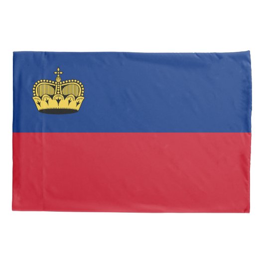 Liechtensteinse vlag kussensloop (Achterkant)