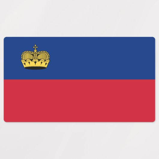 Liechtensteinse vlag labels (Design 1)