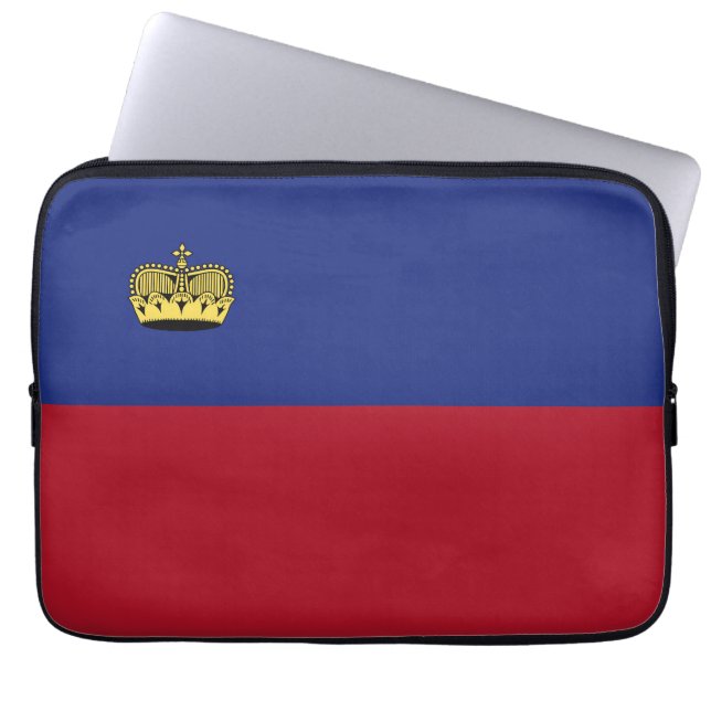 Liechtensteinse vlag laptop sleeve (Voorkant)