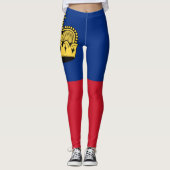 Liechtensteinse vlag leggings (Voorkant)