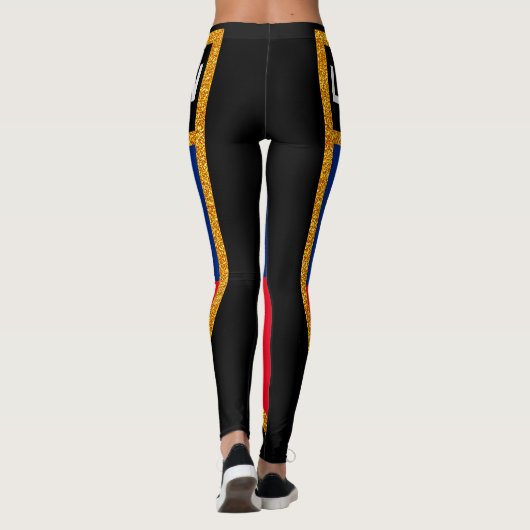 Liechtensteinse vlag leggings (Achterkant)