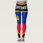 Liechtensteinse vlag leggings (Voorkant)