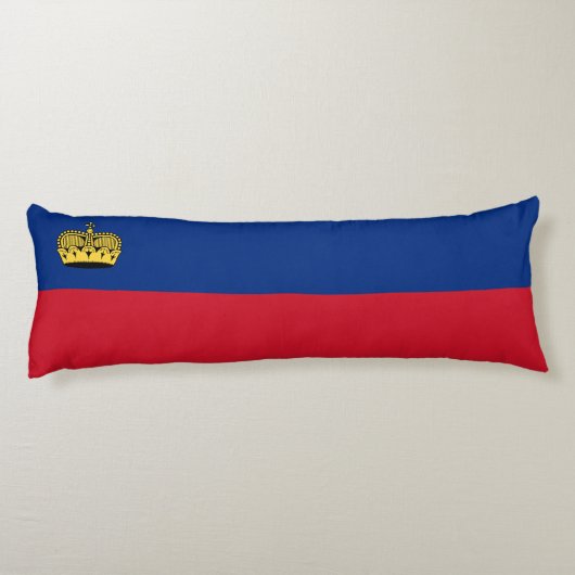 Liechtensteinse vlag lichaamskussen (Achterkant)