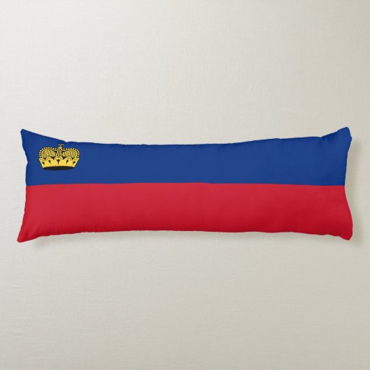 Liechtensteinse vlag lichaamskussen (Voorkant)