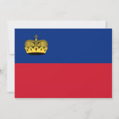 Liechtensteinse vlag, Liechtenstein Huwelijk Kaart (Achterkant)