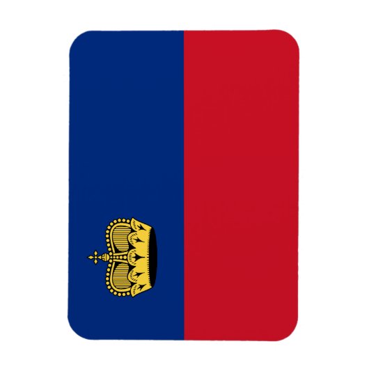 Liechtensteinse vlag magneet (Verticaal)