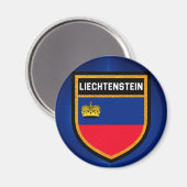 Liechtensteinse vlag magneet (Voorkant / Achterkant)