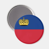 Liechtensteinse vlag magneet (Voorkant / Achterkant)
