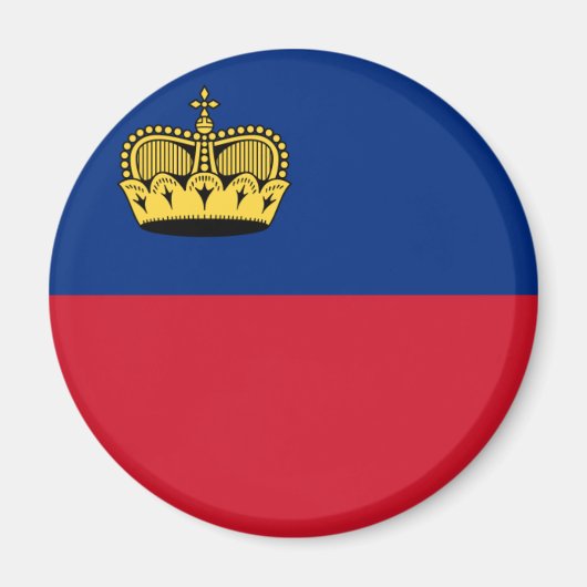 Liechtensteinse vlag magneet (Voorkant)