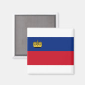 Liechtensteinse vlag magneet (Voorkant / Achterkant)
