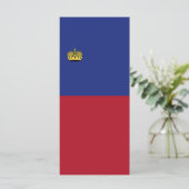 Liechtensteinse vlag menu (Staand voorkant)