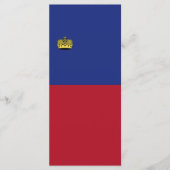 Liechtensteinse vlag menu (Voorkant)