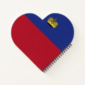 Liechtensteinse vlag notitieboek (Achterkant)