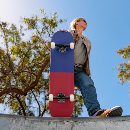 Liechtensteinse vlag persoonlijk skateboard (Buiten 1)
