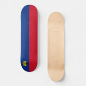 Liechtensteinse vlag persoonlijk skateboard (Voorkant)