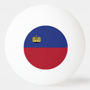 Liechtensteinse vlag pingpongbal