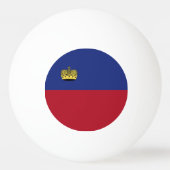 Liechtensteinse vlag pingpongbal (Achterkant)