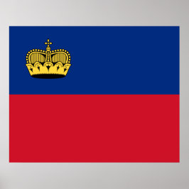 Liechtensteinse vlag poster