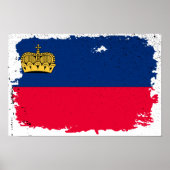 Liechtensteinse vlag poster (Voorkant)