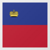 Liechtensteinse vlag raamsticker (Vel)