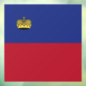 Liechtensteinse vlag raamsticker (Vel 3)