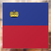 Liechtensteinse vlag raamsticker (Vel 2)