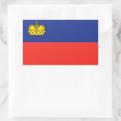 Liechtensteinse vlag rechthoekige sticker (Tas)