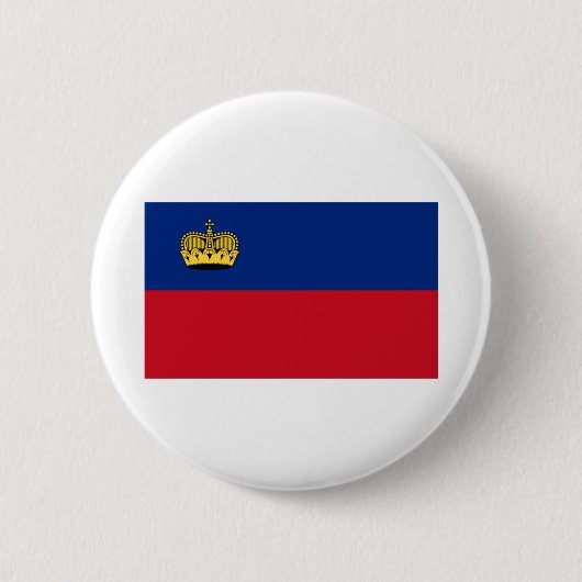 Liechtensteinse vlag ronde button 5,7 cm (Voorkant)