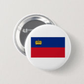 Liechtensteinse vlag ronde button 5,7 cm (Voorkant /achterkant)