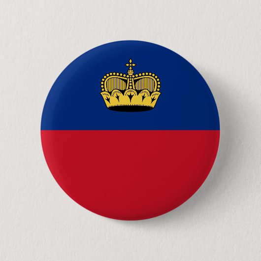 Liechtensteinse vlag ronde button 5,7 cm (Voorkant)