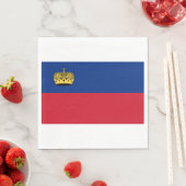 Liechtensteinse vlag servet (Insitu)