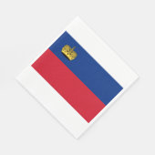 Liechtensteinse vlag servet (Hoek)