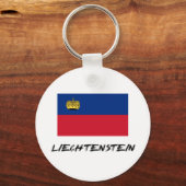 Liechtensteinse vlag sleutelhanger (Voorkant)