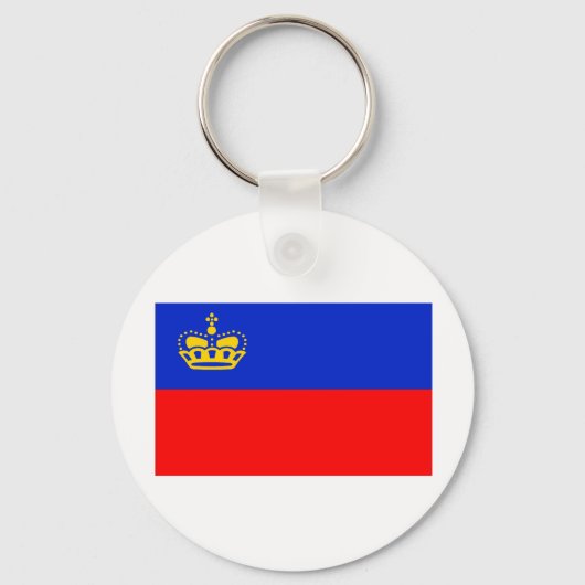 Liechtensteinse vlag sleutelhanger (Voorkant)