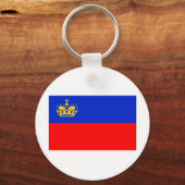Liechtensteinse vlag sleutelhanger (Voorkant)