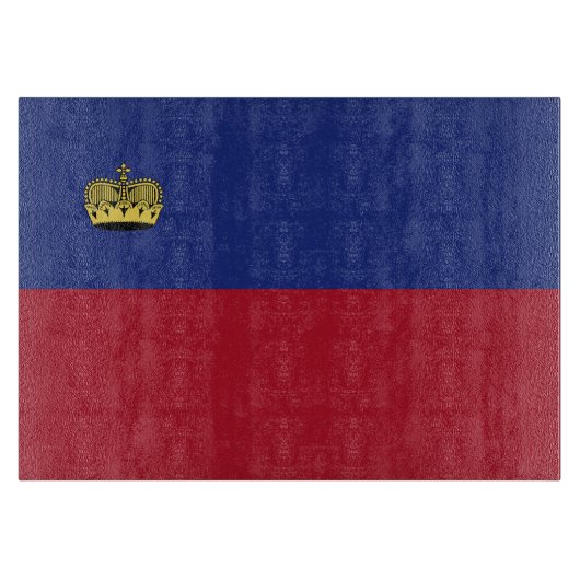 Liechtensteinse vlag snijplank (Voorkant)