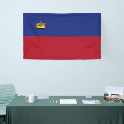 Liechtensteinse vlag spandoek (Beurs)